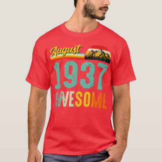 August 1937 Birthday Gift Shirt Vintage August 193