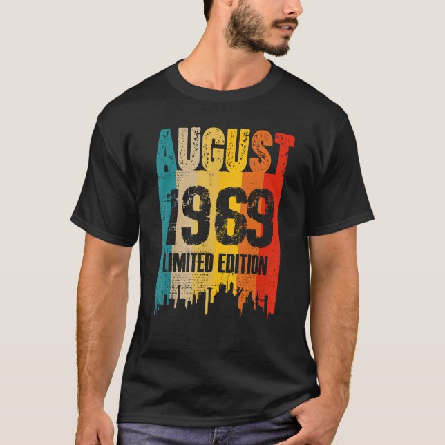 August 1969  54 Years Of Being Awesome 1 T-Shirt (Front)