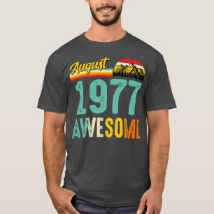 August 1977 Birthday Gift Shirt Vintage August 197
