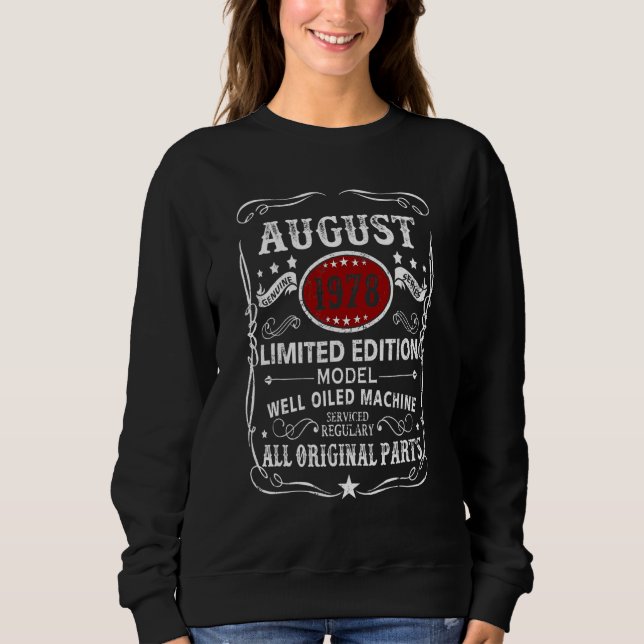 August 1978  Model Well Oiled Machine Sweatshirt (Front)