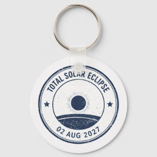 August 2 2027 Solar Eclipse Keychain