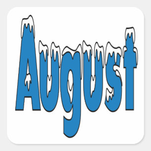 August 3 square sticker