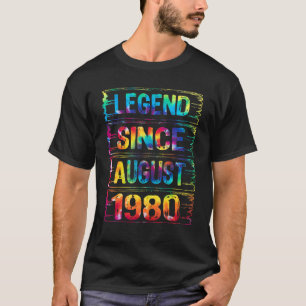 August 42 Years Old Since 1980 42nd Birthday  Tie  T-Shirt