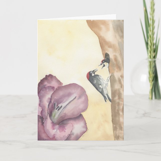 August; 5"x7" Folded Card; Blank Inside Card (Front)