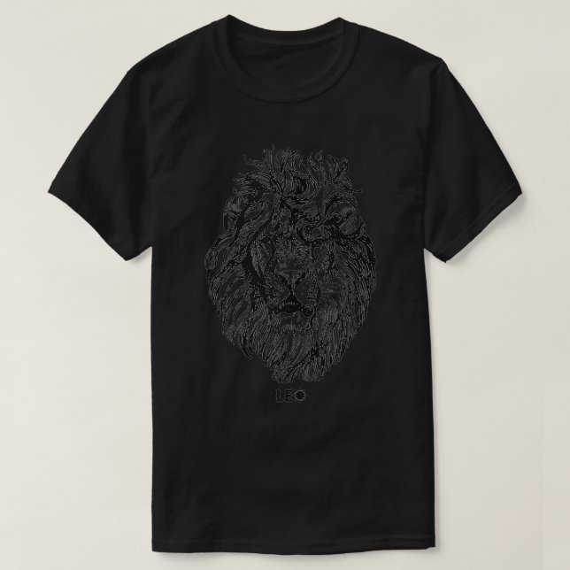 August Birthday Leo Lion Pride Graphic Mens Zodiac T-Shirt (Design Front)