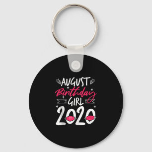 August Birthday Quarantine Gift Women Her Girl Leo Keychain