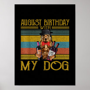 August Birthday With My Irish Setter Dog 2020 Poster