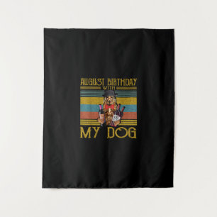 August Birthday With My Irish Setter Dog 2020 Tapestry