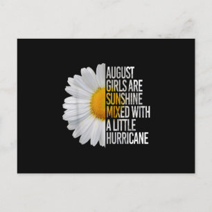 August Birthday Womens Gift Funny Quote Gift Postcard