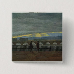 August Bridge in Dresden 2 Inch Square Button