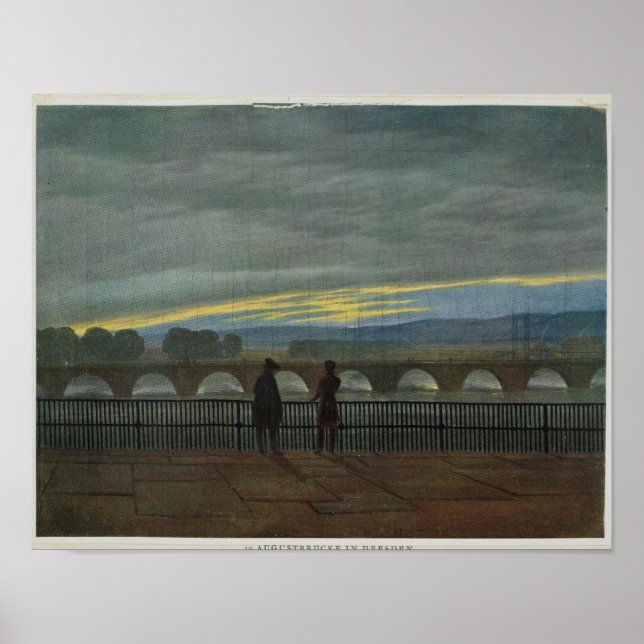 August Bridge in Dresden Poster (Front)