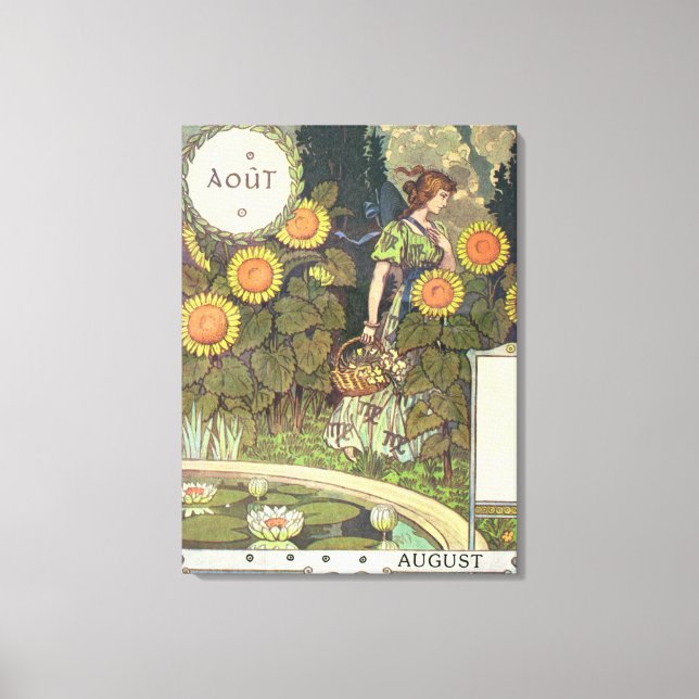 August Canvas Print (Front)