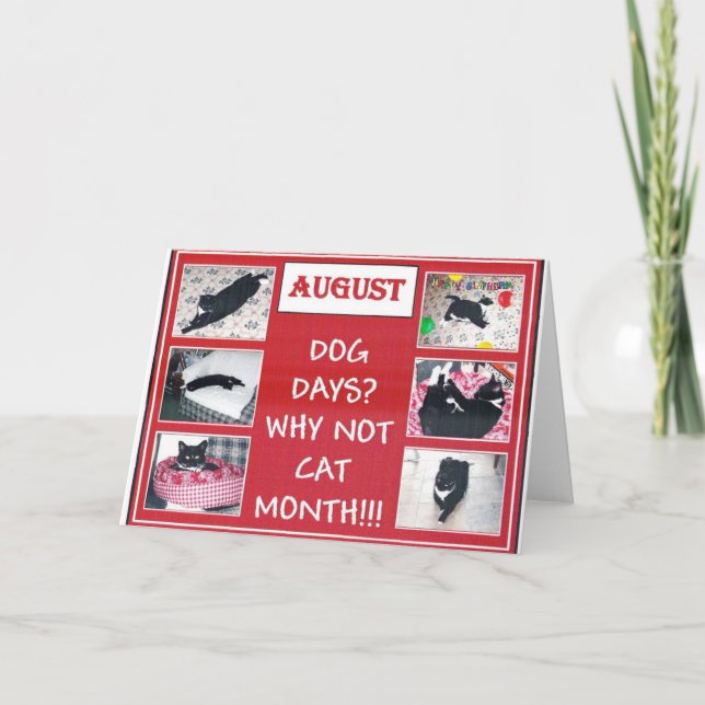 AUGUST CARD (Front)
