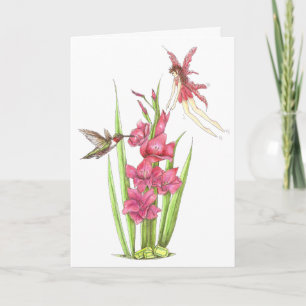 August Fairy Birthday Card