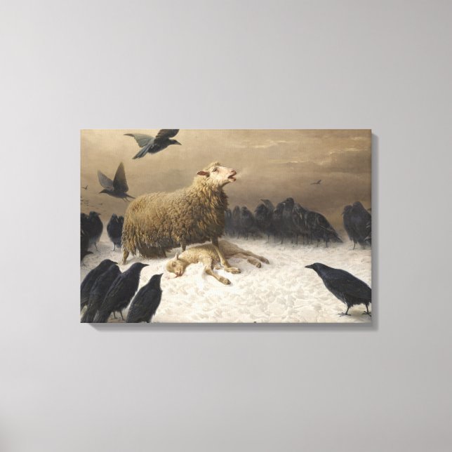 August Friedrich Schenck - Anguish Canvas Print (Front)