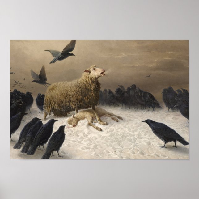 August Friedrich Schenck - Anguish Poster (Front)