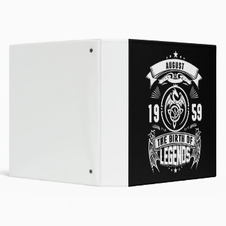 August Gift | 1959 The Birth Of The Legends Binder