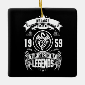 August Gift | 1959 The Birth Of The Legends Ceramic Ornament