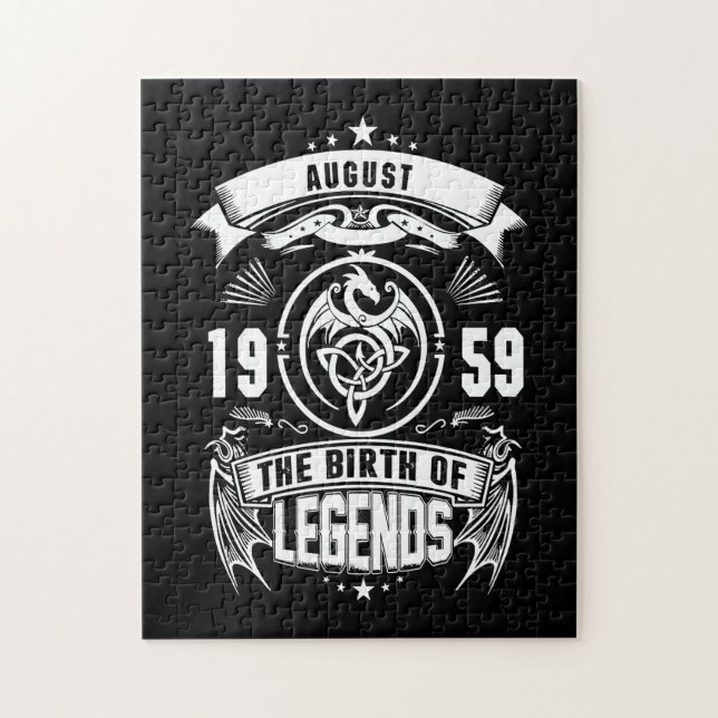August Gift | 1959 The Birth Of The Legends Jigsaw Puzzle (Vertical)