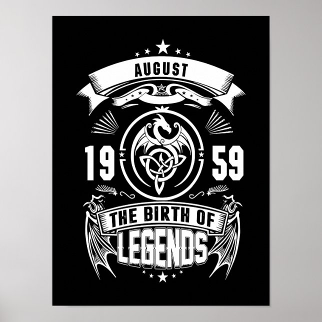 August Gift | 1959 The Birth Of The Legends Poster (Front)