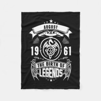 August Gift | 1961 The Birth Of The Legends Fleece Blanket