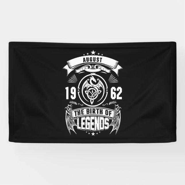 August Gift | 1962 The Birth Of The Legends Banner (Horizontal)