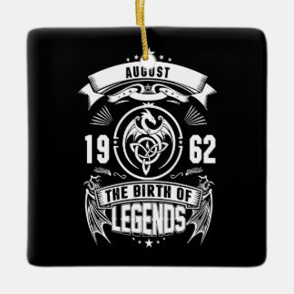 August Gift | 1962 The Birth Of The Legends Ceramic Ornament