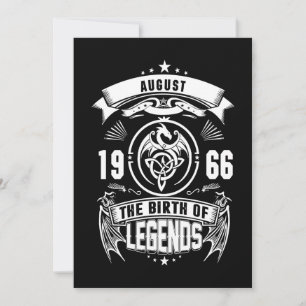 August Gift 1966 The Birth Of The Legends Invitation