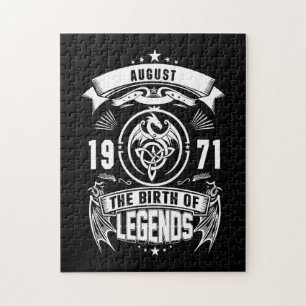 August Gift 1971 The Birth Of The Legends Jigsaw Puzzle