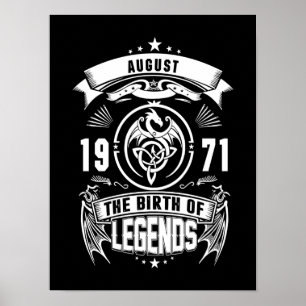 August Gift   1971 The Birth Of The Legends Poster
