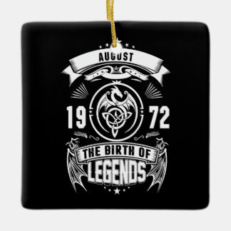 August Gift | 1972 The Birth Of The Legends Ceramic Ornament