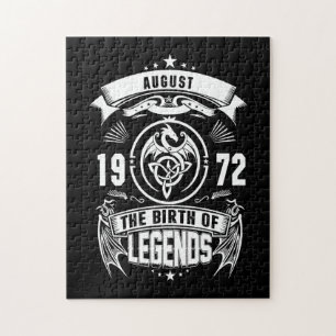 August Gift 1972 The Birth Of The Legends Jigsaw Puzzle