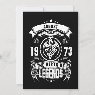 August Gift 1973 The Birth Of The Legends Holiday Card