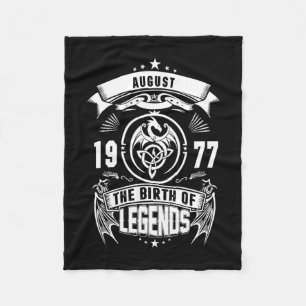 August Gift 1977 The Birth Of The Legends Fleece Blanket