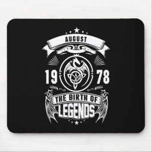 August Gift   1978 The Birth Of The Legends Mouse Pad