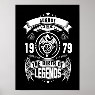 August Gift 1979 The Birth Of The Legends Poster