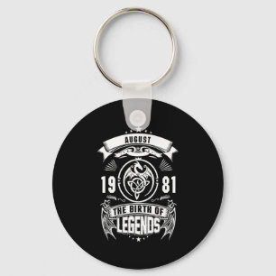 August Gift   1981 The Birth Of The Legends Keychain