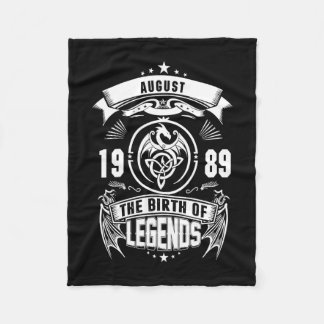 August Gift | 1989 The Birth Of The Legends Fleece Blanket