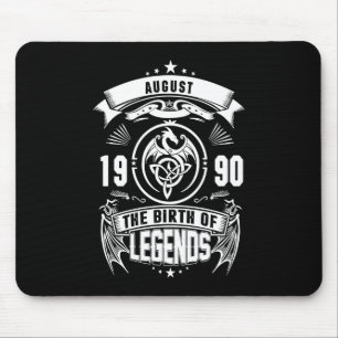 August Gift   1990 The Birth Of The Legends Mouse Pad