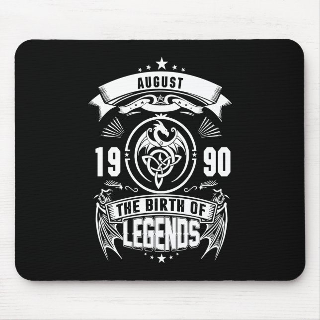 August Gift | 1990 The Birth Of The Legends Mouse Pad (Front)