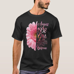 August Girl 1938 84 Years Of Being Sunshine Mixed  T-Shirt