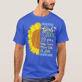 August Girls 2003 19 Years Of Being Sunshine Mied  T-Shirt