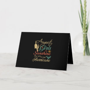 August Girls Are Sunshine August Birthday Gift Card