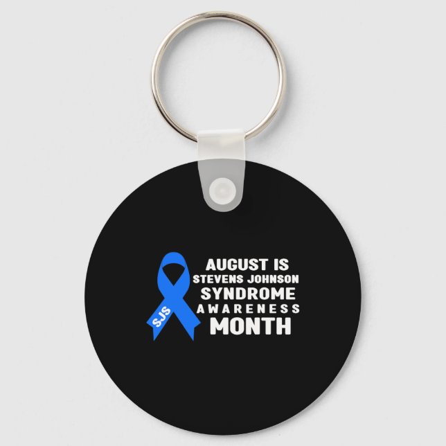 August Is Stevens-johnson Syndrome Awareness Month Keychain (Front)