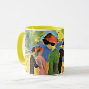 August Macke art: Woman in a Green Jacket Mug