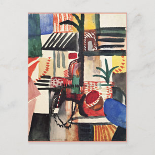 August Macke artwork, Man with Donkey Postcard