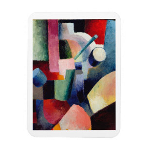 August Macke, Coloured Composition of Forms Magnet