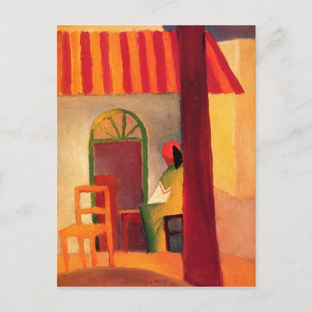 August Macke Colourful Postcard (Front)