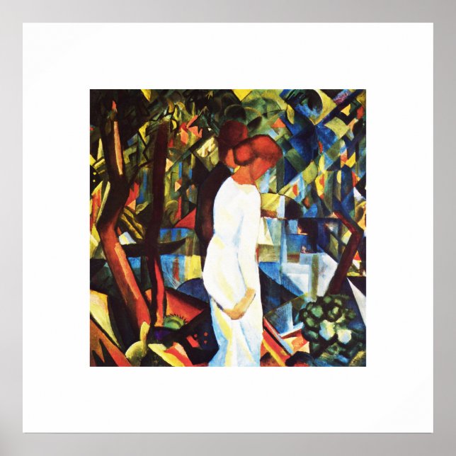 August Macke. "Couple in the Woods"  Art Print (Front)