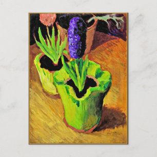 August Macke floral painting, Hyazinthen Postcard
